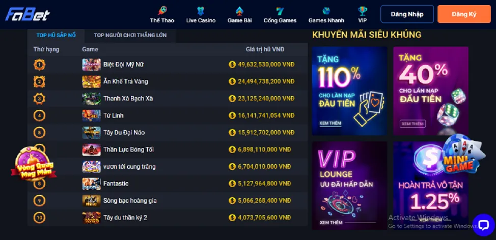 Giao diện máy slot dola88 win